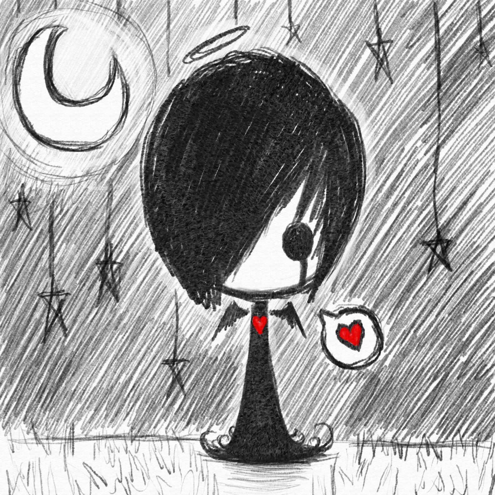 1584x1584 Emo Drawings - Cute Emo Drawings