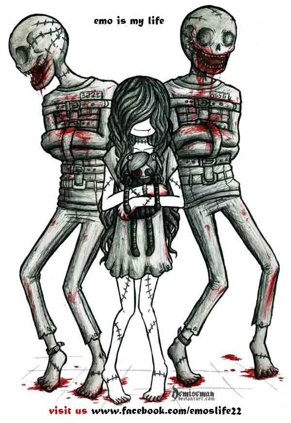 600x872 Collection Of 'cute Emo Drawing' Download More Than Images - Cute Emo Drawings