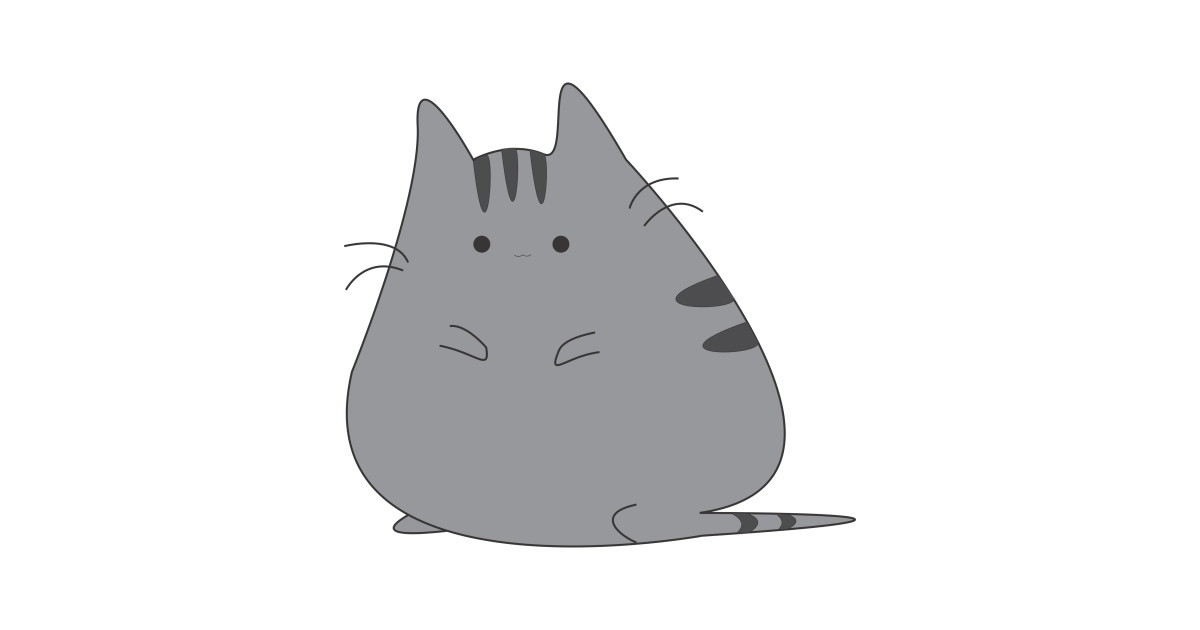 1200x630 cute fat cat illustration - Cute Fat Cat Drawing