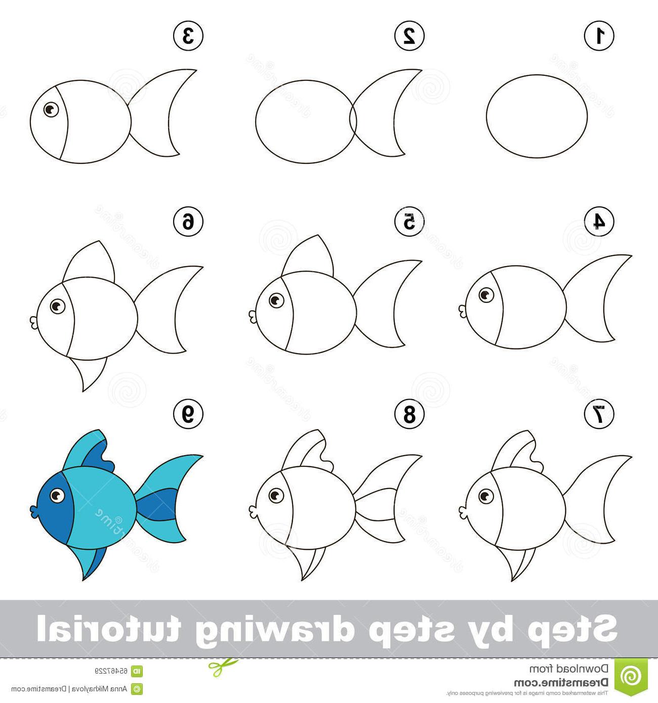 How To Draw A Fish Cute And Easy Step By Step Easy Drawings For Kids