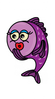 215x382 How To Draw A Cute Fish Step Gifts In Cartoon Fish - Cute Fish Drawing