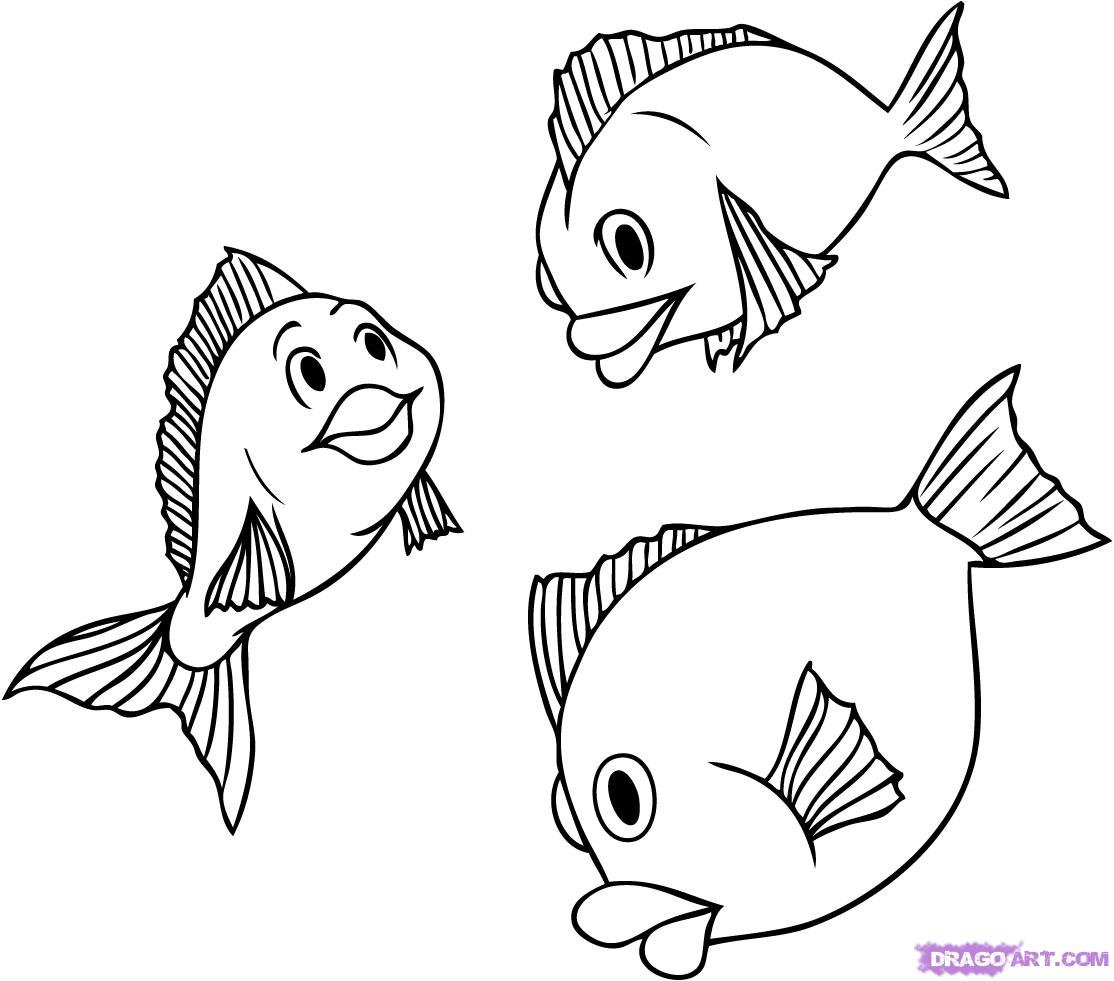1114x981 Cartoon Fish Drawing Free How To Draw A Cute Fish, Download Free - Cute Fish Drawing