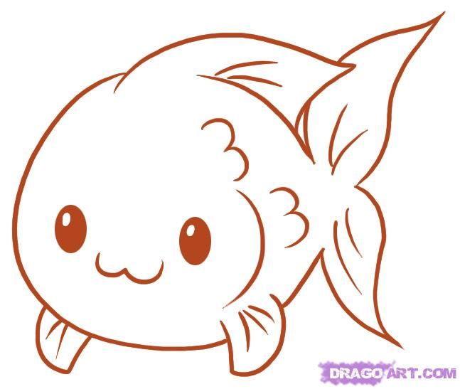 647x547 Easy To Draw Fish How To Draw A Fish Step For Details - Cute Fish Drawing