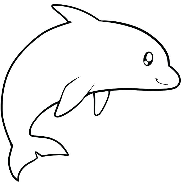 700x697 cute fish coloring pages simple fish drawing funny fish coloring - Cute Fish Drawing