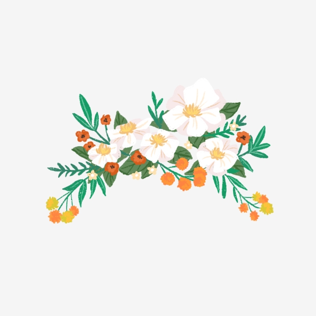 640x640 Hand Draw Cute Flowers, Flowers, Nature, Wedding Png - Cute Flower Drawings