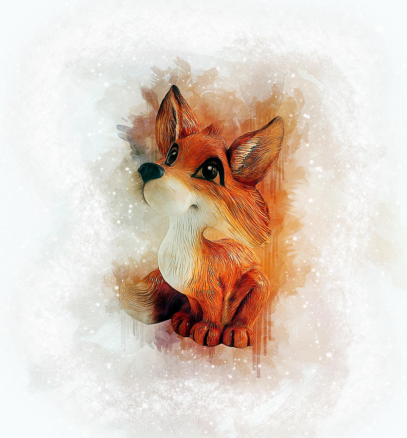 836x900 Cute Fox Drawing - Cute Fox Drawing