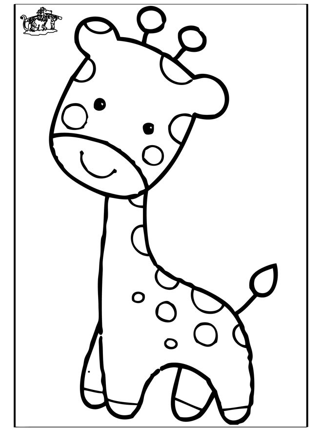 660x880 Cute Giraffe Drawing Outline - Cute Giraffe Drawing