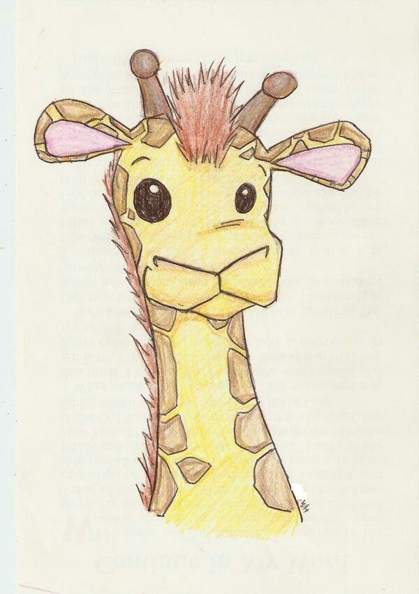 600x850 cute giraffe drawing cute drawings, giraffe drawing, cute drawings - Cute Giraffe Drawing