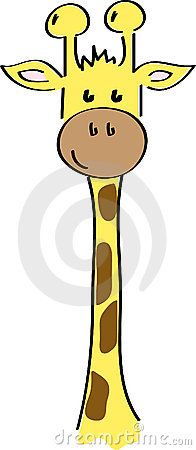196x450 Cartoon Giraffe Stock Images - Cute Giraffe Drawing
