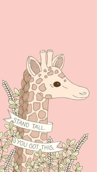 337x600 Giraffe Wallpaper Tumblr - Cute Giraffe Drawing Tumblr