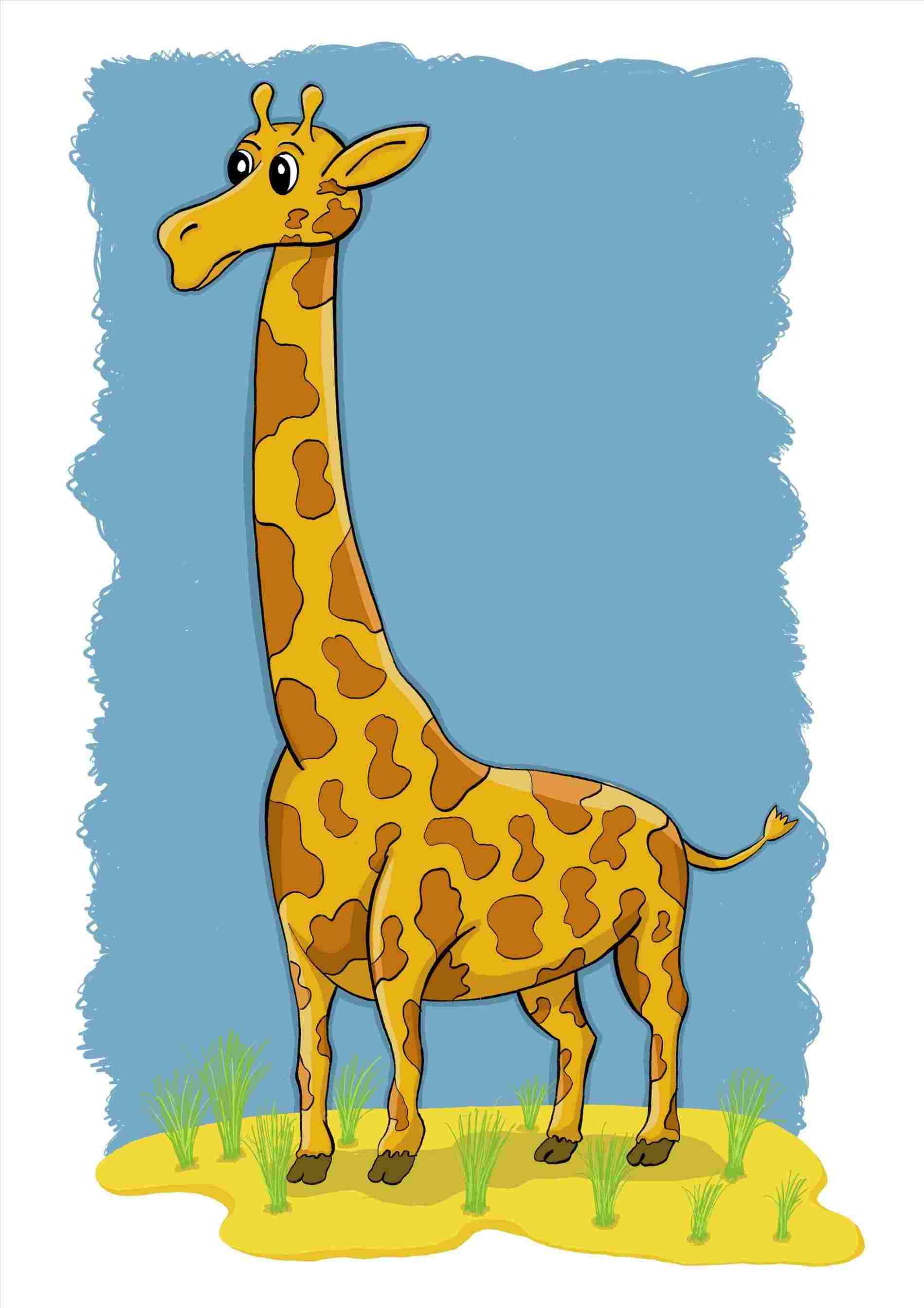 1899x2687 how cute drawings of girrafes to draw a cartoon giraffe fundraw - Cute Giraffe Drawing Tumblr