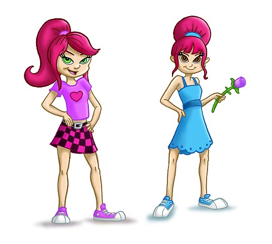 536x480 edward pollick art illustration - Cute Girl Cartoon Drawing