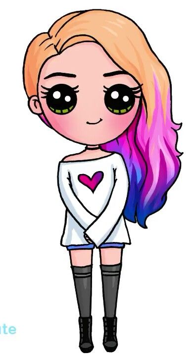 394x720 no se imaginan es pero su es tan grande como un - Cute Girl Cartoon Drawing