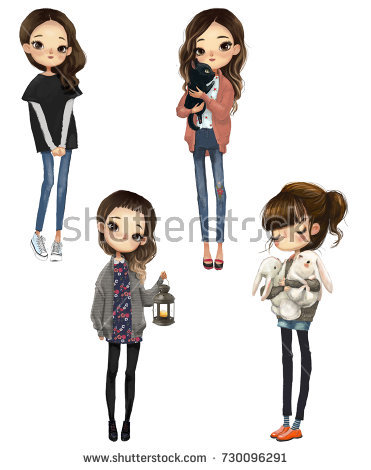 371x470 Pictures Cute Girl Cartoon Drawings - Cute Girl Cartoon Drawing