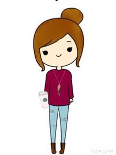 236x314 liked on polyvore featuring fillers - Cute Girl Cartoon Drawing