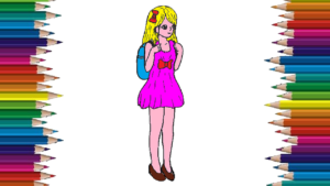 300x169 How To Draw A School Girl Step - Cute Girl Drawing Images