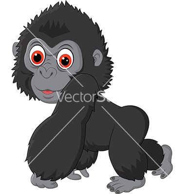 380x400 gorilla clipart cute frames illustrations hd images photo - Cute Gorilla Drawing