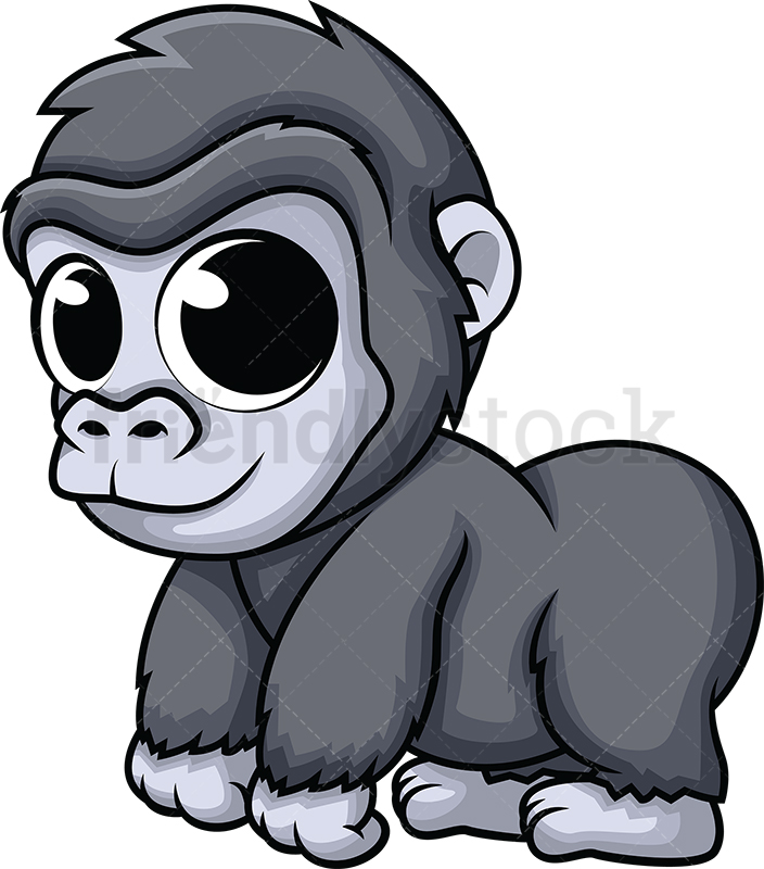 easy cartoon gorilla