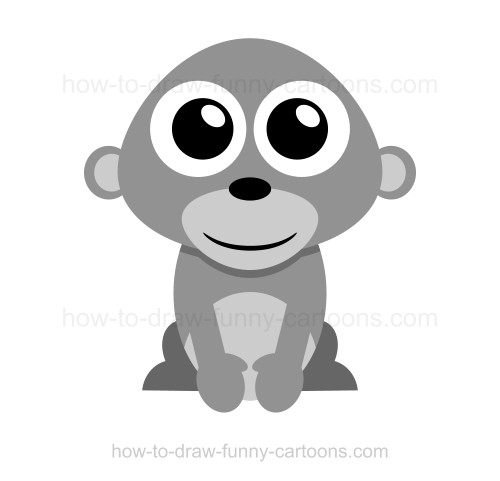 500x481 draw a gorilla - Cute Gorilla Drawing