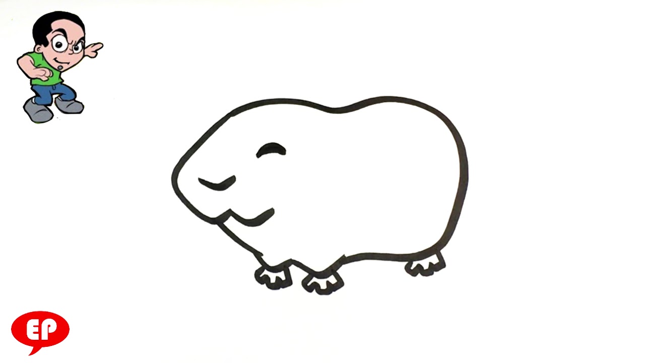 1280x720 how to draw a guinea pig - Cute Guinea Pig Drawings