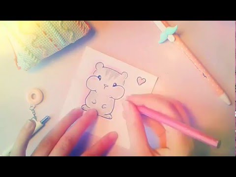 480x360 cute hamster drawing - Cute Hamster Drawing