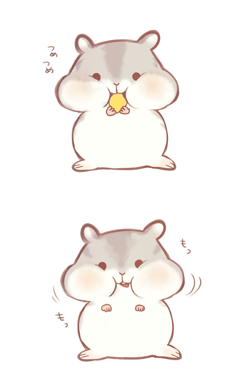 500x785 hamster art cute - Cute Hamster Drawing
