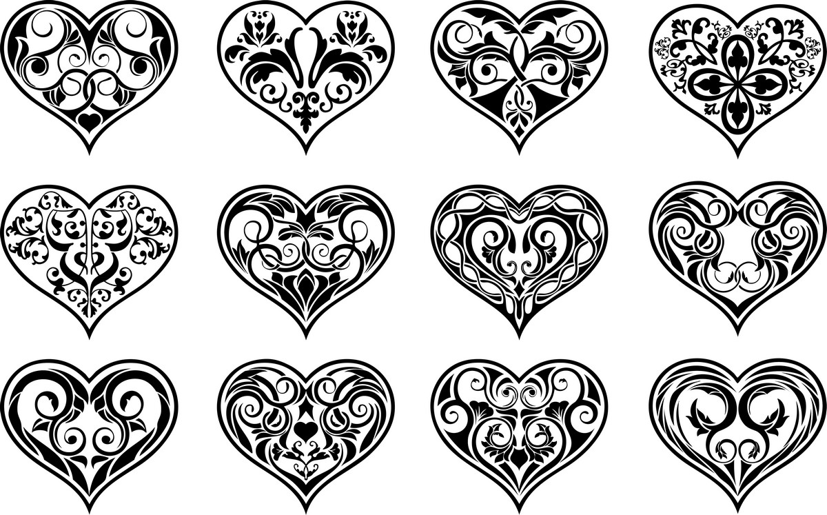 Cute Heart Designs Drawing at PaintingValley.com | Explore collection ...