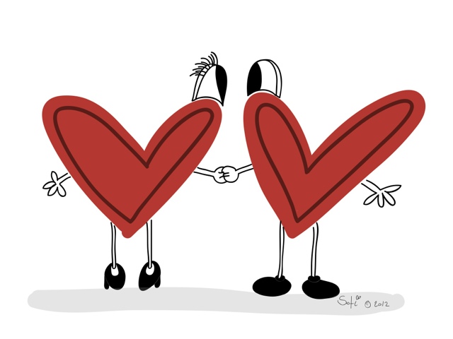 640x480 I Found You The Sofi's World - Cute Heart Designs Drawing