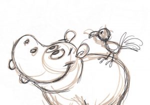 300x210 cute hippo drawing cute little hippo drawing funny cartoon stock - Cute Hippo Drawing