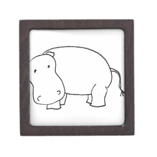 307x307 cute hippo drawing gifts on zazzle nz - Cute Hippo Drawing