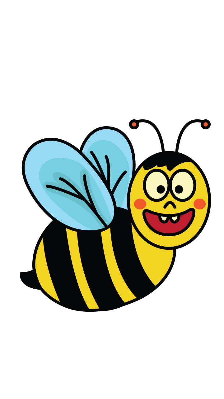 720x1280 honeybee drawing step - Cute Honey Bee Drawing