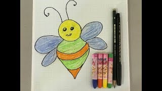 320x180 How To Draw Honey Bee Picture - Cute Honey Bee Drawing