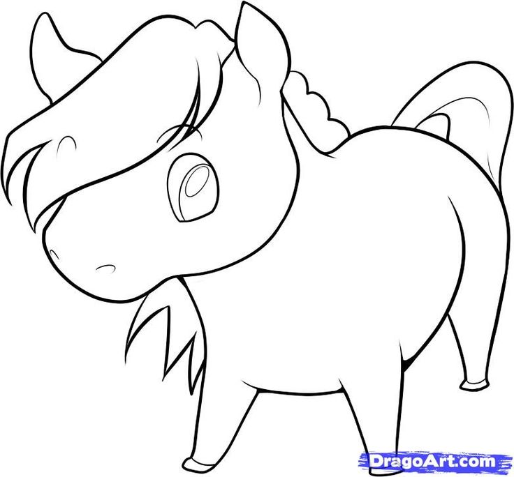 736x684 Cartoon Horse Drawings Image Group - Cute Horse Drawings