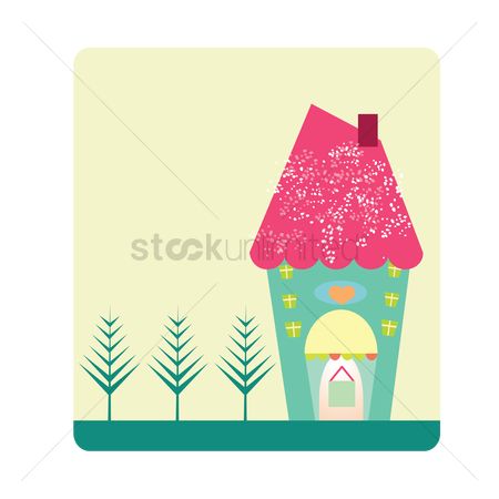 450x450 Free Tree House Drawing Stock Vectors Stockunlimited - Cute House Drawing