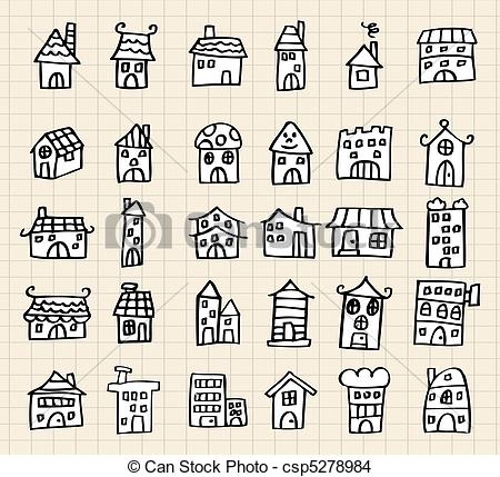 450x429 Hand Draw Cute House Hand Draw Cute House - Cute House Drawing