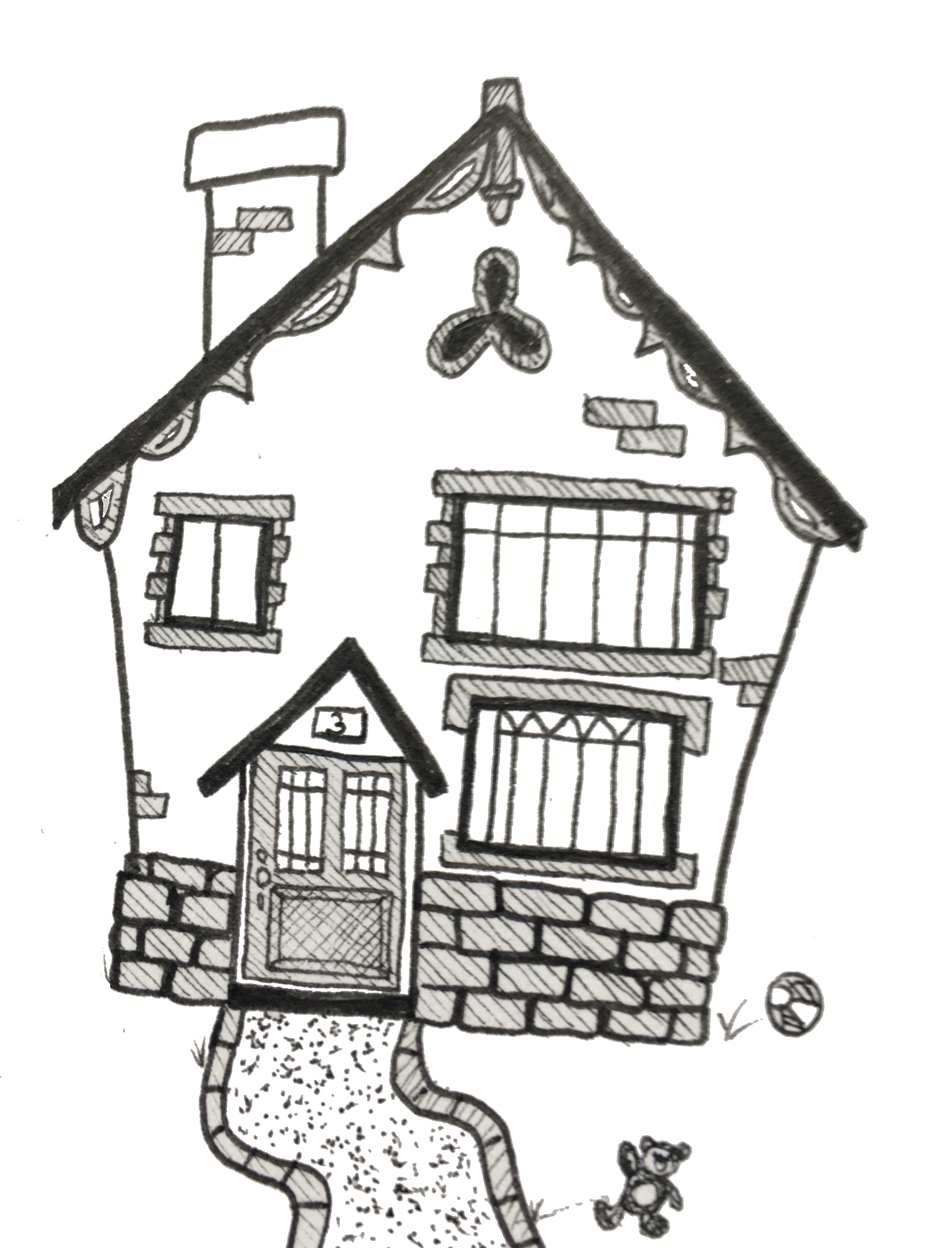 Cute House Drawing at PaintingValley.com | Explore collection of Cute