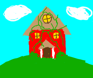 300x250 very cute house drawing is a masterpiece drawing - Cute House Drawing