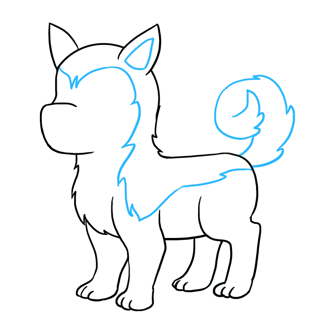 680x678 How To Draw A Husky - Cute Husky Drawing