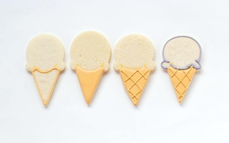 740x464 Cute Ice Cream Pictures To Draw Simple Cone Cookies The Baker Easy - Cute Ice Cream Cone Drawing