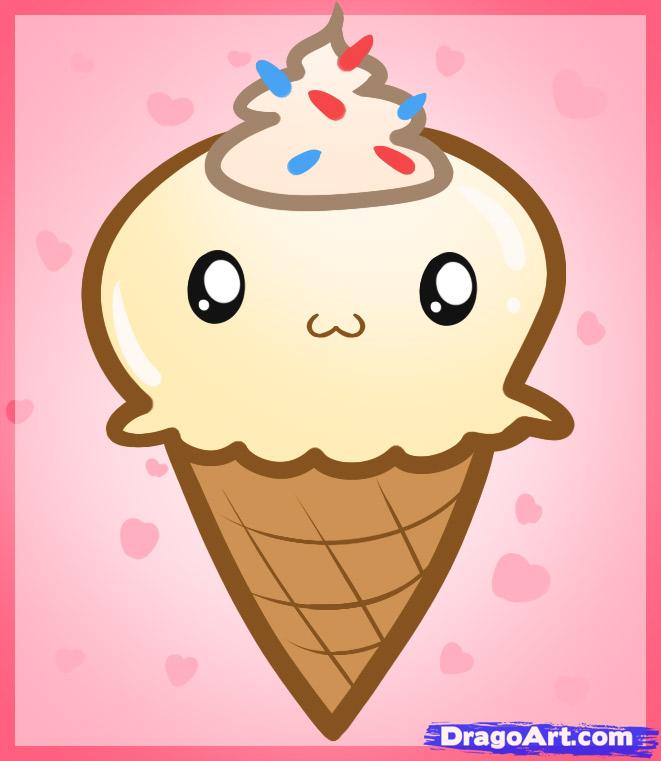 Cute Ice Cream Drawing at PaintingValley.com | Explore collection of ...