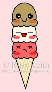 181x320 How To Draw A Kawaii Ice Cream Food And Beverage Themed Arts - Cute Ice Cream Drawing