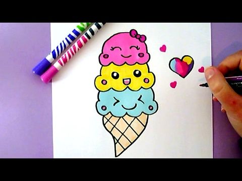 Cute Ice Cream Drawing at PaintingValley.com | Explore collection of ...