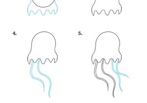 300x210 how to draw a jellyfish how to draw easy jellyfish quick cute - Cute Jellyfish Drawing
