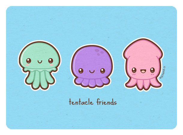 610x450 Cute Pink Jellyfish - Cute Jellyfish Drawing
