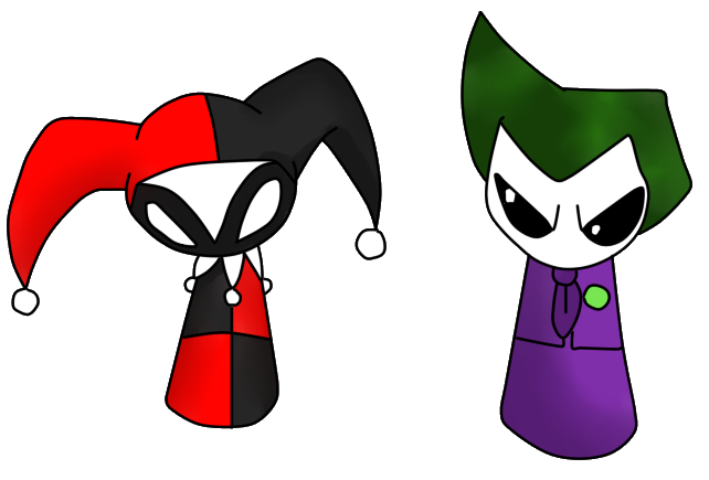 642x435 Harley Quinn Anime Drawing Easy Anime Collection - Cute Joker Drawing