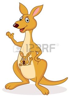 236x314 Cute Kangaroo Cartoon Character Alvie's Day With A Funny - Cute Kangaroo Drawing