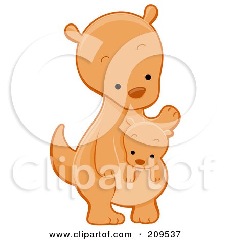 450x470 Royalty Free - Cute Kangaroo Drawing