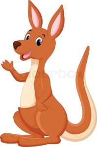 198x300 kangaroo cartoon images vector illustration of cute kangaroo - Cute Kangaroo Drawing