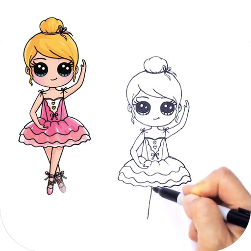 512x512 Drawing Cute Kid Girl Learn To Draw Cute Girls - Cute Kid Drawings