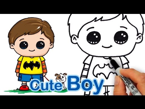 480x360 How Draw A Cute Boy Easy - Cute Kid Drawings